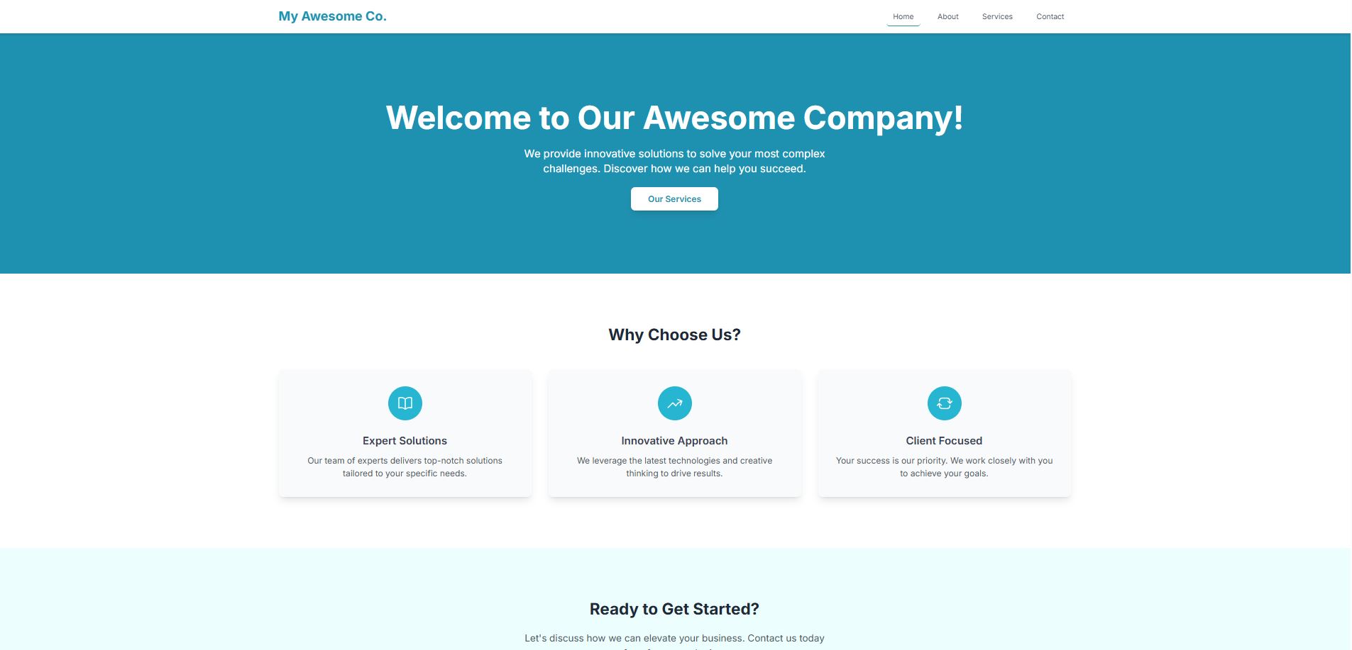 Dynamic PHP Site Screenshot
