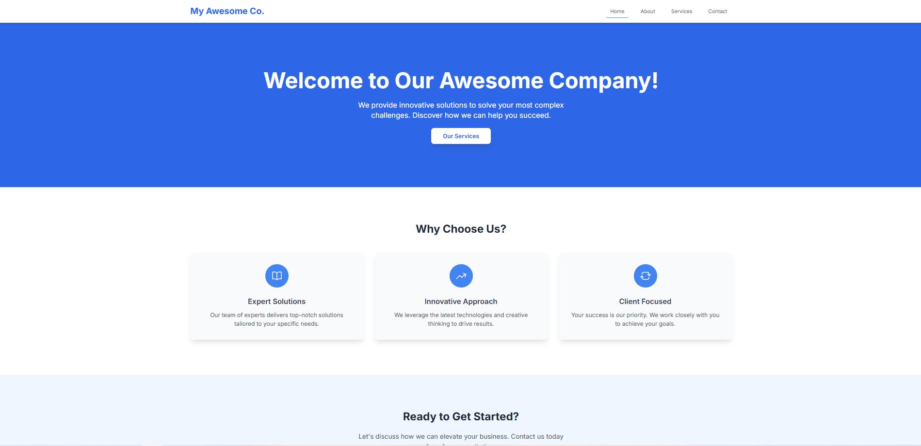 Responsive Business Template Screenshot